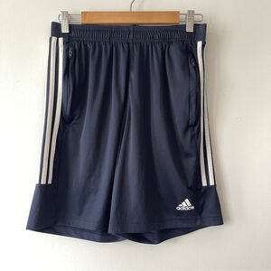 Adidas Men's Dark Blue Athletic Shorts medium soccer sporty lightweight gym